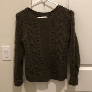 Lucky brand cotton blend cropped sweater